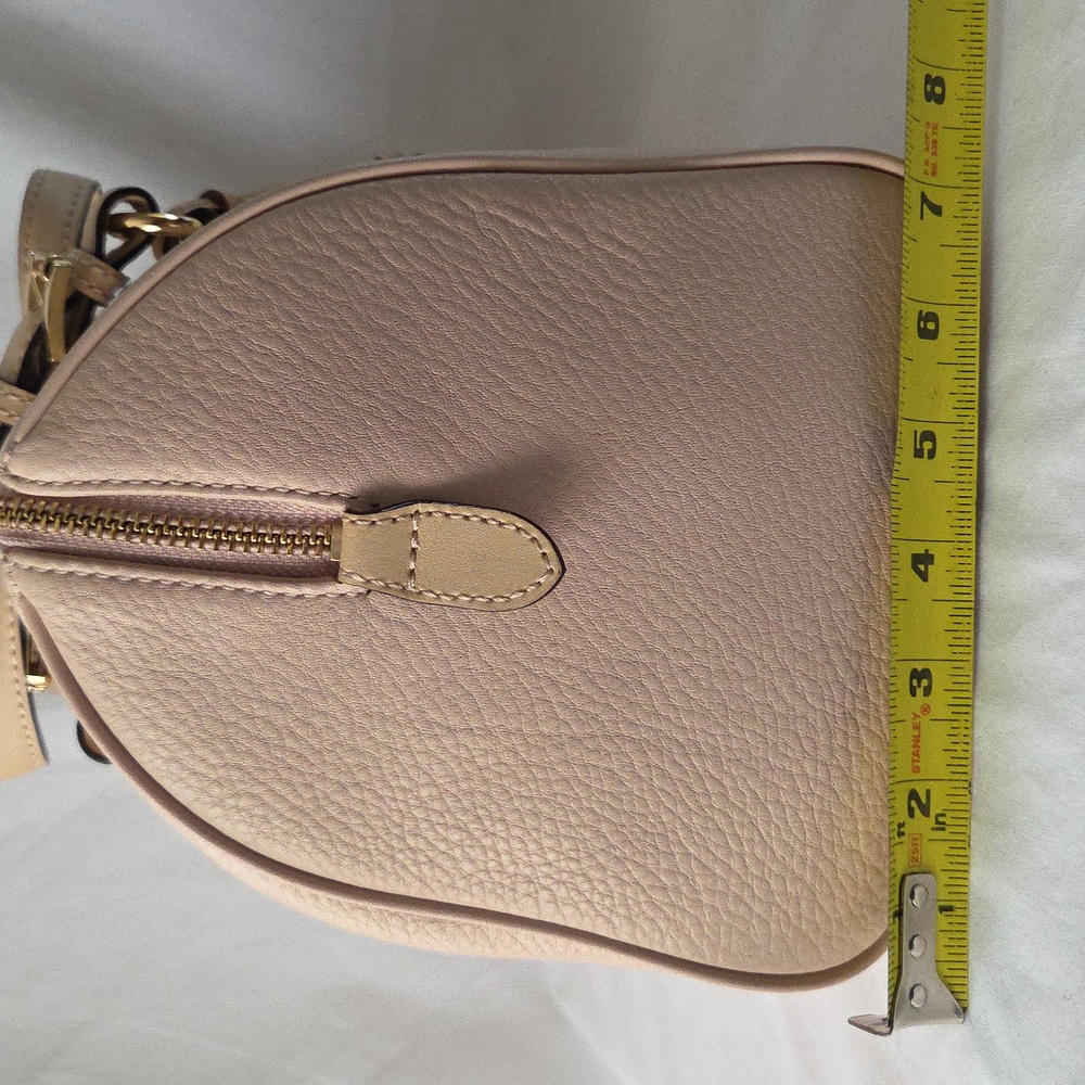 Michael Kors Pebble Leather Blush Grayson Satchel Handbag - Picture 11 of 16